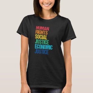 Camiseta Justiça Econômica Direitos Humanos Justiça Social