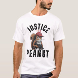 Camiseta Justiça para amendoim, Salvar esquilo, esquilo