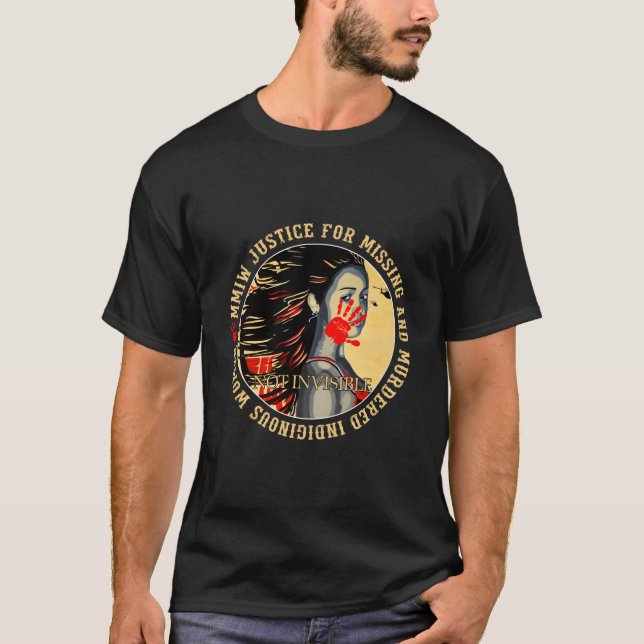 Camiseta Justiça Para Mmiw Sem Indígenas Ed Resilient (Frente)