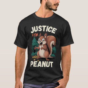 Camiseta Justiça Para O Amendoim O Esquilo T-Shirt