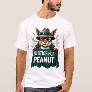 Camiseta Justiça Para O Peanut, Teto De Esquilo