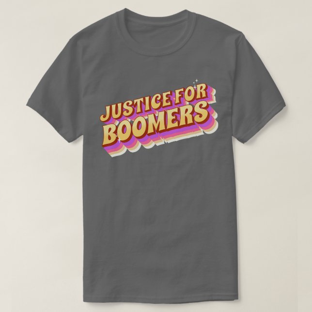 Camiseta Justiça para os Boomers 1 (Frente do Design)