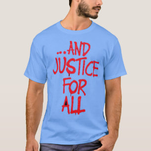 Camiseta Justiça para todos os tipos de porta metálica