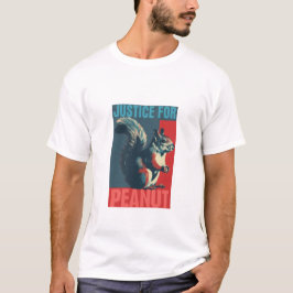 Camiseta Justiça Retroativa para o Esquilo de Amendoim