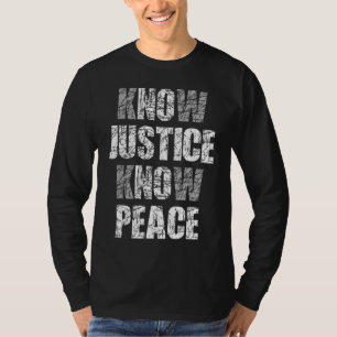 Camiseta Justiça sem paz e orgulho negro protesto