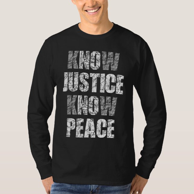 Camiseta Justiça sem paz e orgulho negro protesto (Frente)