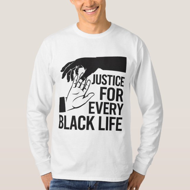 Camiseta Justiça Social para Comunidades Negras (Frente)
