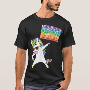 Camiseta Justiça Social Unicórica Protesto Mulheres Igualda