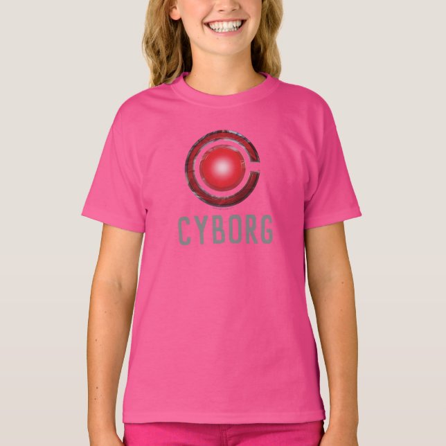 Camiseta Justice League | Glowing Cyborg Symbol (Frente)