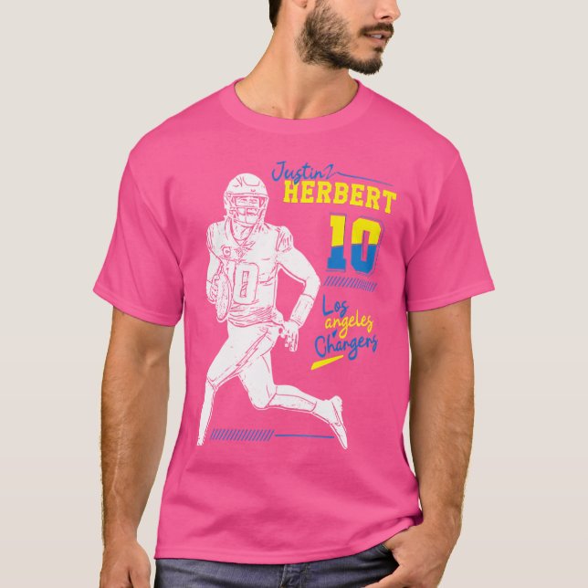 Camiseta Justin Herbert Los Angeles Chargers (Frente)