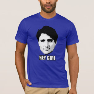 Camiseta Justin Trudeau - "Hey menina "