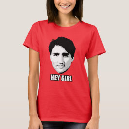 Camiseta Justin Trudeau - "Hey menina "