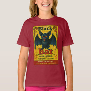 Camiseta Juvenil Black Bat Retro Firecracker