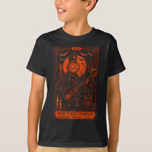 Camiseta Juvenil Carta de Tarô Abóbora Rock 'N Rol