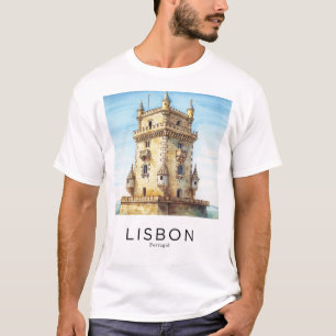 camiseta juvenil com uma imagem da histori
