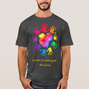 Camiseta Juvenil Dermatomiosite Sensibilização Mãos Present