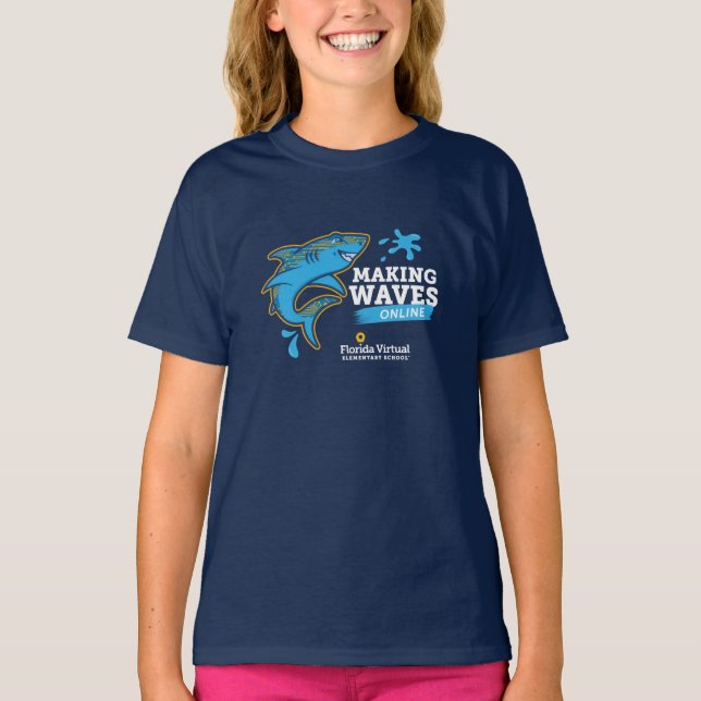 Camiseta juvenil "FVES 'Making Waves Online'" (Frente)