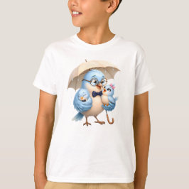 Camiseta juvenil Meu Pai Me Ama Passarinho Fofo