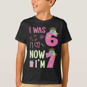 Camiseta juvenil para meninas de 7 anos: Eu tinha