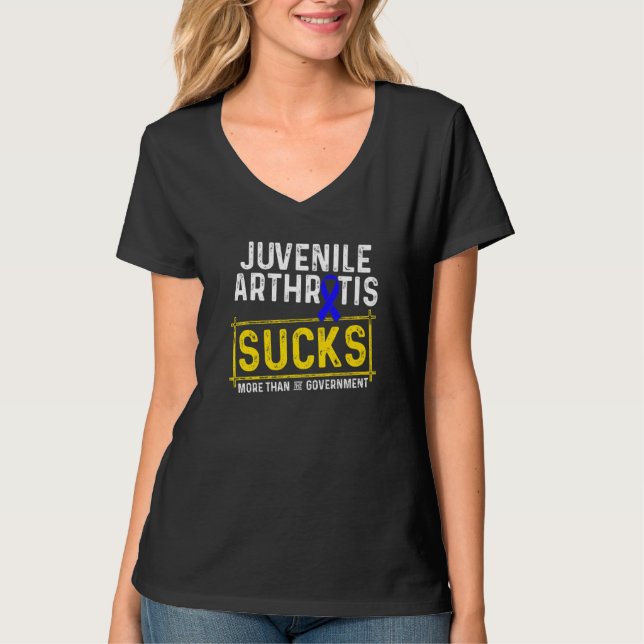 Camiseta Juvenile Artrite Jia Jia Sobrevivente Guerreiro 2 (Frente)