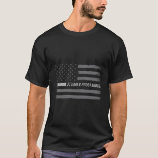 Camiseta Juvenile Probation Distressed Usa American Flag