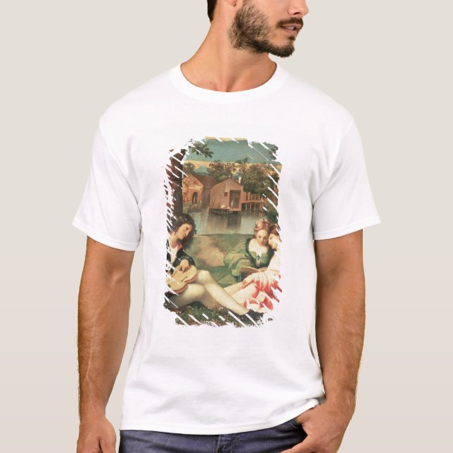 Camiseta Juventude com das duas meninas um assento da (Frente)