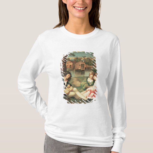 Camiseta Juventude com das duas meninas um assento da (Frente)