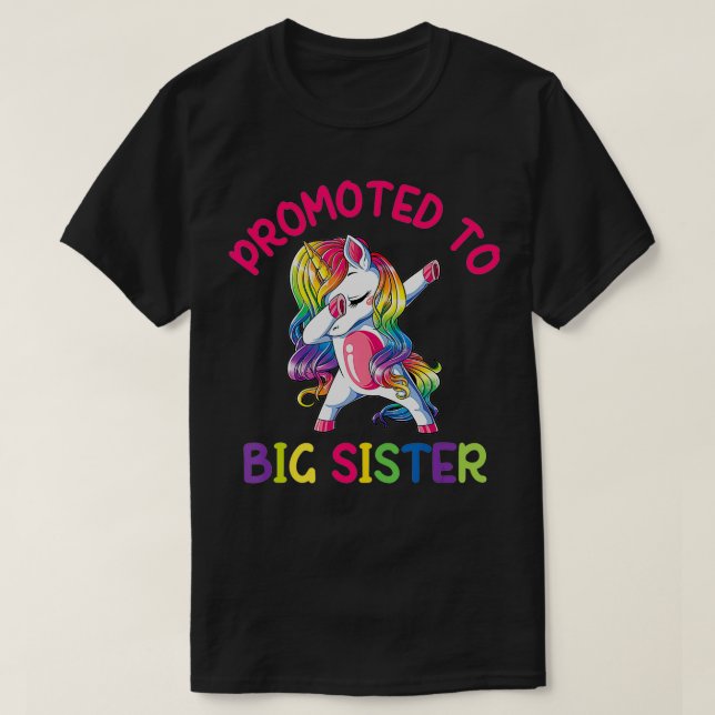 Camiseta Juventude promovida a irmã mais velha dabbing unic (Frente do Design)