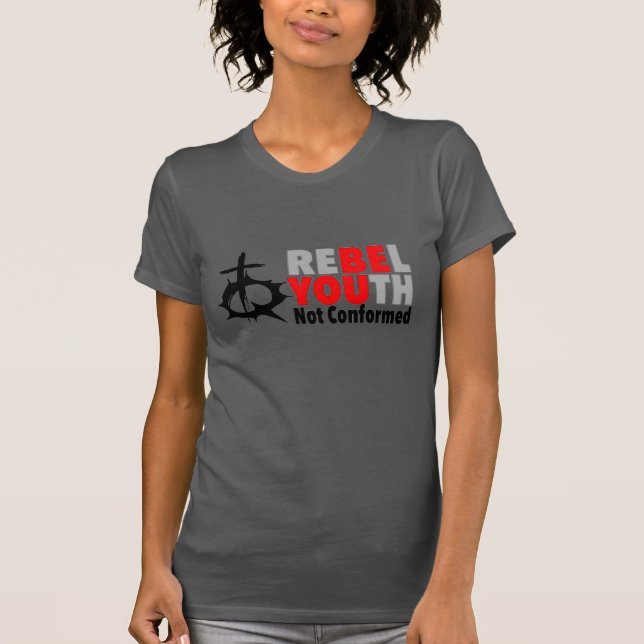 Camiseta Juventude rebelde - seja você - senhoras (Frente)