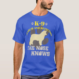 Camiseta K9 Detecção de Borda de Cachorro Collie Sniffer