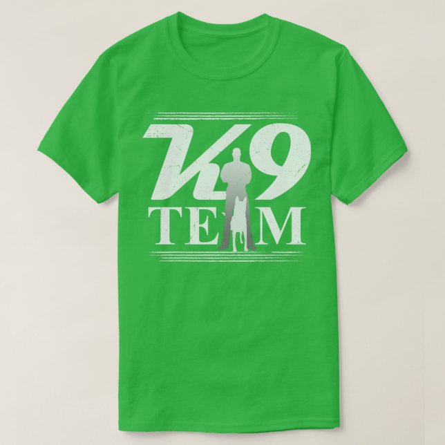 Camiseta K9 Equipe K9 Unidade Malinois 2 (Frente do Design)