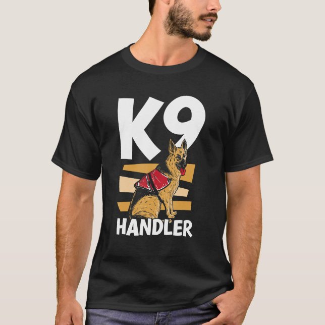 Camiseta K9 Handler Dog Trainer Handling (Frente)
