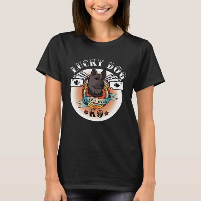 Camiseta K9 Handler K9 Unit Police Military K9 German Sheph (Frente)