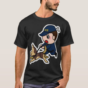 Camiseta K9 I Ama Crianças de Cachorro da Polícia