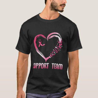 Camiseta K Borboleta O Cancer Da Equipe De Suporte