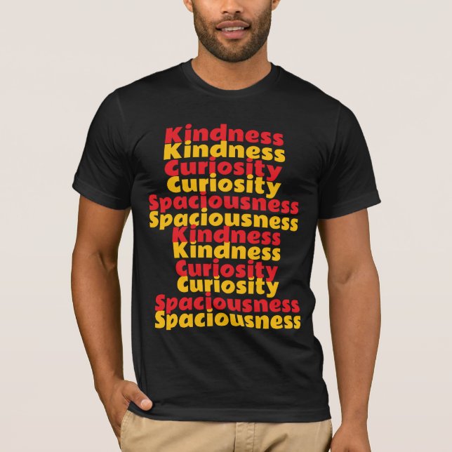 Camiseta K C S - Bondade Curiosidade Espacividade (Frente)