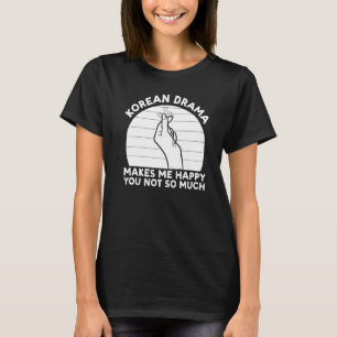 Camiseta K Drama Drama Coreano me faz feliz Kdrama