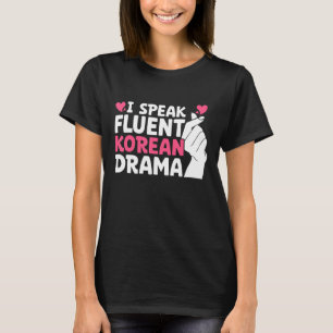 Camiseta K Drama K Símbolo de Mão Pop Heart K pop Merchandi