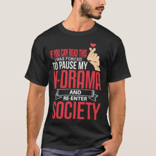 Camiseta K Drama Re Enter Society Bing Coreano Drama