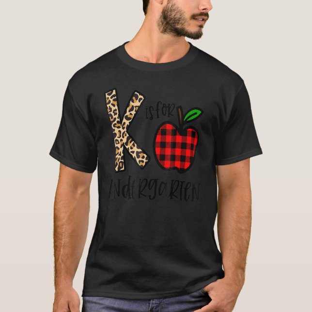 Camiseta K É Para A Escola De Professores Leopard Buffalo (Frente)