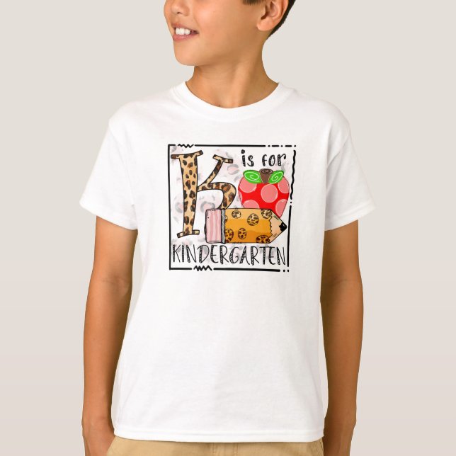 Camiseta K é para Jardim de Infância (Frente)