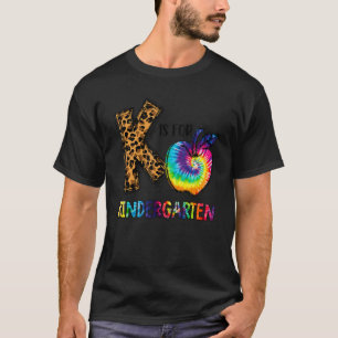 Camiseta K é para professor de jardim de infância Gravata L