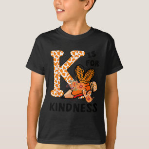 Camiseta K É Por gentileza Laranja Anti-Bullying Dia T
