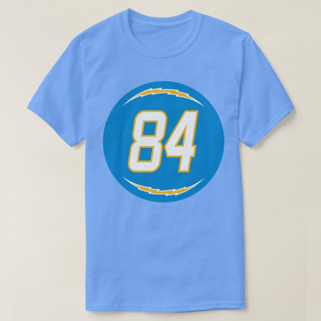Camiseta K J Hill Number 84 Jersey Los Angeles Chargers Ins (Frente do Design)
