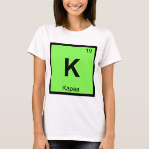 Camiseta K - Kapaa Kauai Havaí Tabela Periódica Química