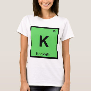 Camiseta K - Knoxville Tennessee Química Tabela Periódica