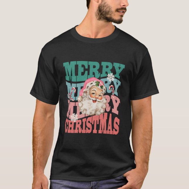 Camiseta K Papai Noel Alegre (Frente)