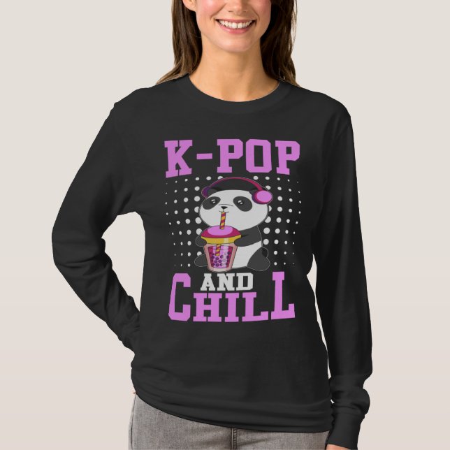 Camiseta K Pop And Chill I K Pop (Frente)