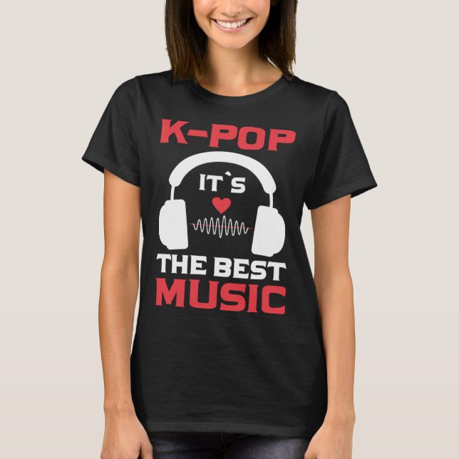 Camiseta K Pop É a melhor música que eu sei Pop (Frente)