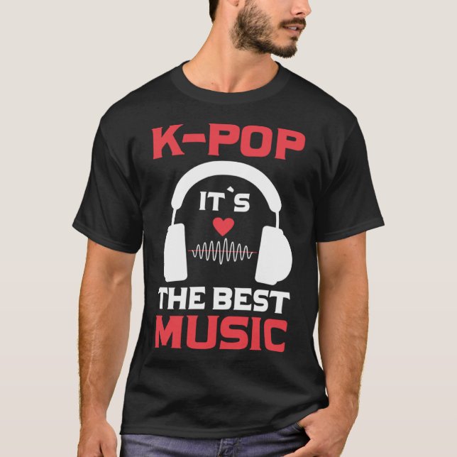 Camiseta K Pop É a melhor música que eu sei Pop (Frente)